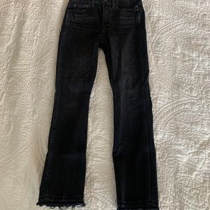 Gap straight leg jeans with raw hem